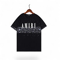 Playera Amiri Efecto Brillos Degradado Streetwear de Lujo
