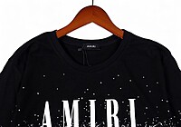 Playera Amiri Efecto Brillos Degradado Streetwear de Lujo
