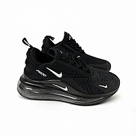 Nike Air Max 720  Negro con detalles blancos.