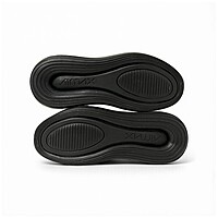 Nike Air Max 720  Negro con detalles blancos.