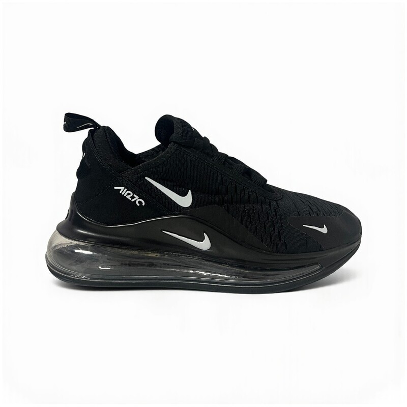 Nike Air Max 720  Negro con detalles blancos.