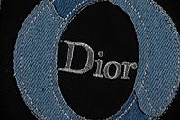 Playera Dior Logo Azul Estilo Minimalista de Lujo